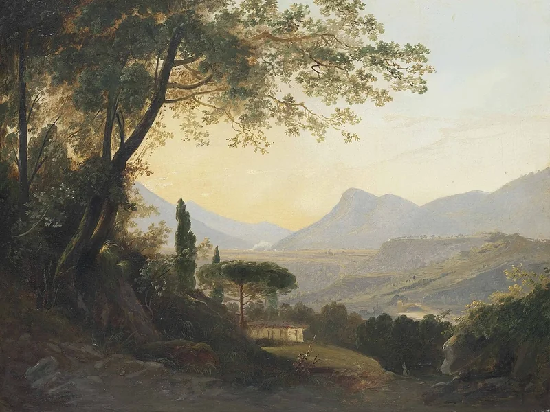1814-Julius Albert Elsasser - Subiaco in Lazio, vicino a Roma